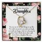 To My Daughter Daughter Like You Forever Necklace w Message Card-Express Your Love Gifts