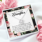 To My Daughter Daughter Like You Infinity Knot Necklace Message Card-Express Your Love Gifts