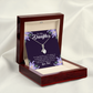 To My Daughter Daughter Never Forget From Dad Alluring Ribbon Necklace Message Card-Express Your Love Gifts