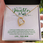 To My Daughter Deep in Your Heart From Mom Forever Necklace w Message Card-Express Your Love Gifts