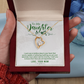 To My Daughter Deep in Your Heart From Mom Forever Necklace w Message Card-Express Your Love Gifts