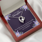 To My Daughter Deepest Core of My Heart Forever Necklace w Message Card-Express Your Love Gifts