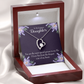 To My Daughter Deepest Core of My Heart Forever Necklace w Message Card-Express Your Love Gifts