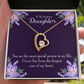 To My Daughter Deepest Core of My Heart Forever Necklace w Message Card-Express Your Love Gifts