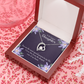To My Daughter Deepest Core of My Heart Forever Necklace w Message Card-Express Your Love Gifts