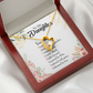 To My Daughter Designed by God Forever Necklace w Message Card-Express Your Love Gifts