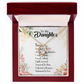 To My Daughter Designed by God Forever Necklace w Message Card-Express Your Love Gifts