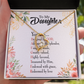 To My Daughter Designed by God Forever Necklace w Message Card-Express Your Love Gifts