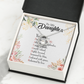 To My Daughter Designed by God Forever Necklace w Message Card-Express Your Love Gifts