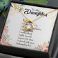 To My Daughter Designed by God Forever Necklace w Message Card-Express Your Love Gifts