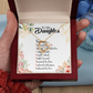 To My Daughter Designed by God Forever Necklace w Message Card-Express Your Love Gifts