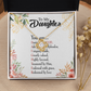 To My Daughter Designed by God Infinity Knot Necklace Message Card-Express Your Love Gifts
