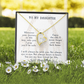To My Daughter Enjoy The Ride Forever Necklace w Message Card-Express Your Love Gifts