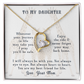 To My Daughter Enjoy The Ride Forever Necklace w Message Card-Express Your Love Gifts