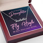 To My Daughter Fly High Custom Name Necklace-Express Your Love Gifts