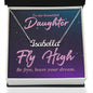 To My Daughter Fly High Custom Name Necklace-Express Your Love Gifts