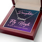 To My Daughter Fly High Custom Name Necklace-Express Your Love Gifts