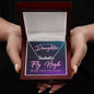 To My Daughter Fly High Custom Name Necklace-Express Your Love Gifts