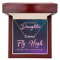 To My Daughter Fly High Custom Name Necklace-Express Your Love Gifts