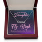 To My Daughter Fly High Custom Name Necklace-Express Your Love Gifts
