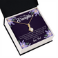 To My Daughter Gift From Heaven From Dad Alluring Ribbon Necklace Message Card-Express Your Love Gifts