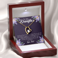 To My Daughter Gift From Heaven From Dad Forever Necklace w Message Card-Express Your Love Gifts