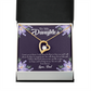 To My Daughter Gift From Heaven From Dad Forever Necklace w Message Card-Express Your Love Gifts