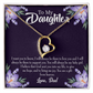 To My Daughter Gift From Heaven From Dad Forever Necklace w Message Card-Express Your Love Gifts