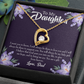To My Daughter Gift From Heaven From Dad Forever Necklace w Message Card-Express Your Love Gifts