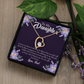 To My Daughter Gift From Heaven From Dad Forever Necklace w Message Card-Express Your Love Gifts