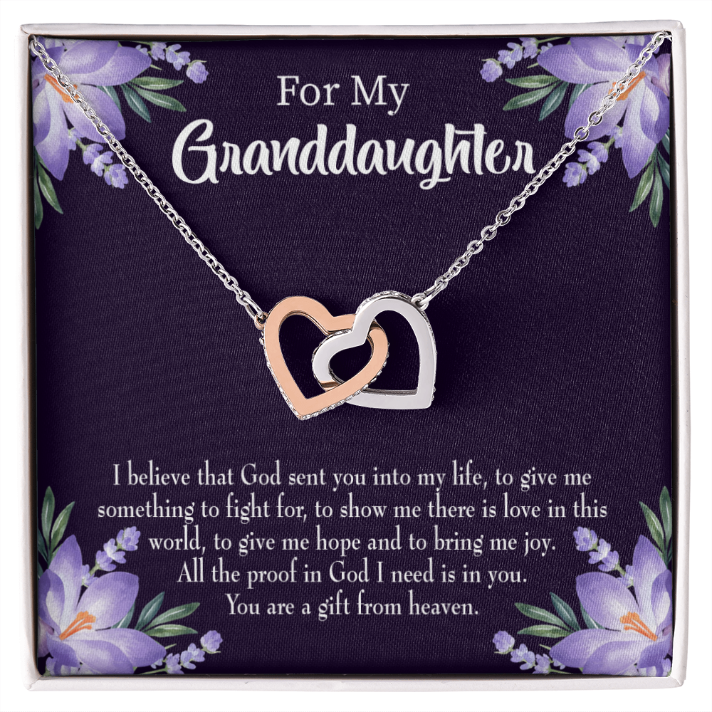 To My Daughter Gift From Heaven Inseparable Necklace-Express Your Love Gifts
