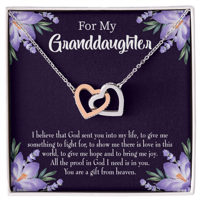 To My Daughter Gift From Heaven Inseparable Necklace-Express Your Love Gifts