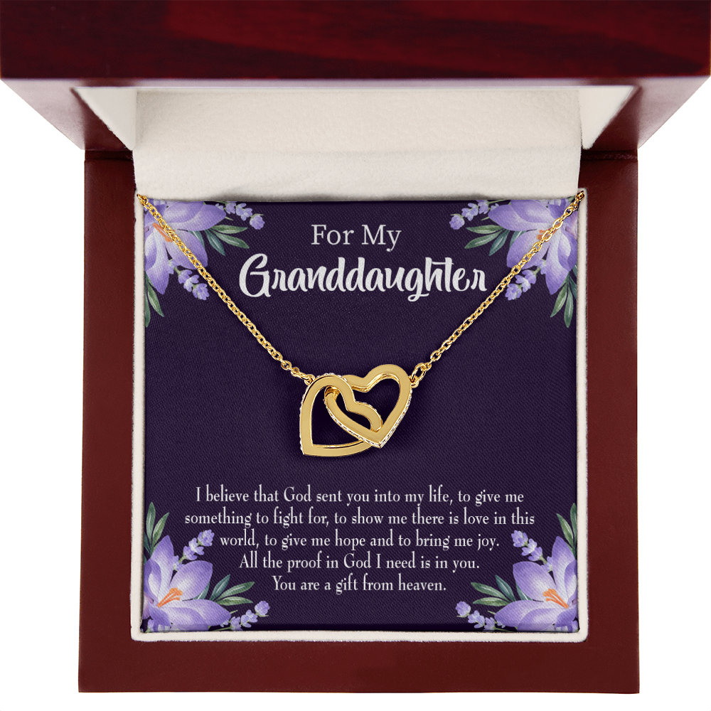 To My Daughter Gift From Heaven Inseparable Necklace-Express Your Love Gifts