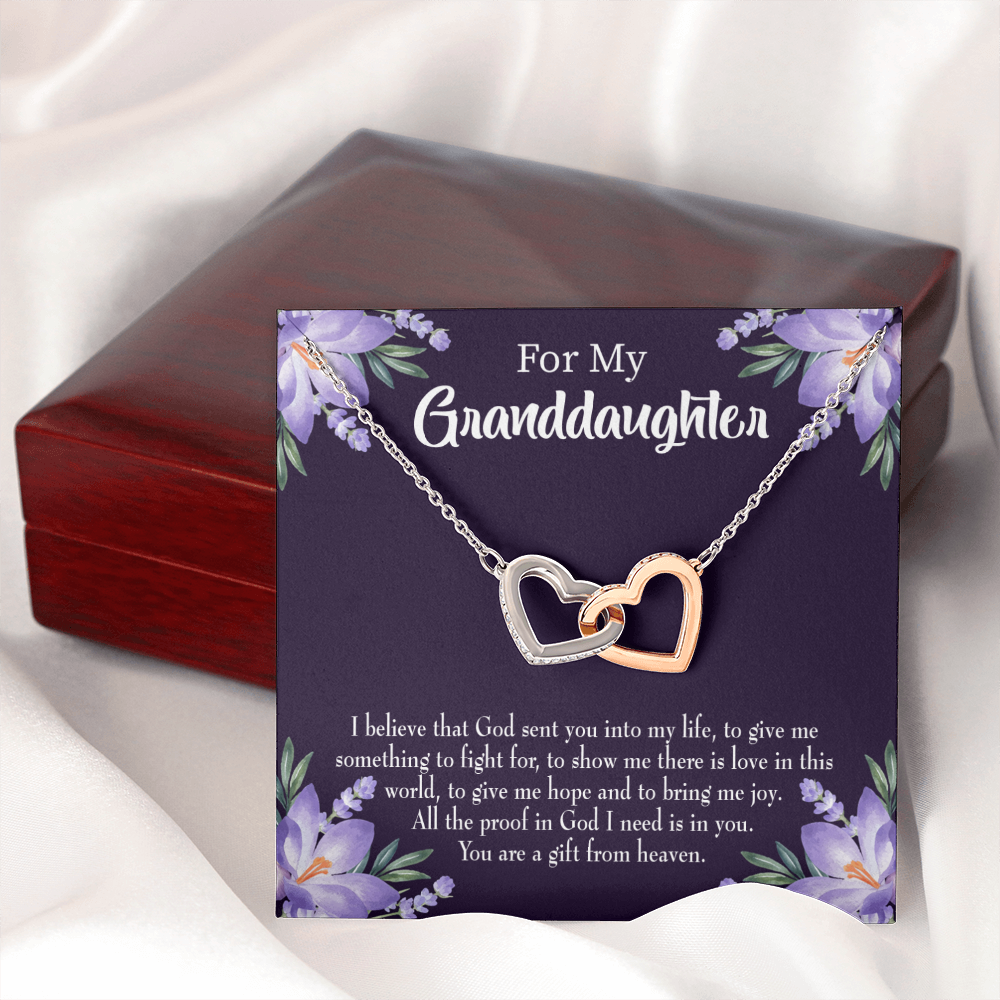 To My Daughter Gift From Heaven Inseparable Necklace-Express Your Love Gifts