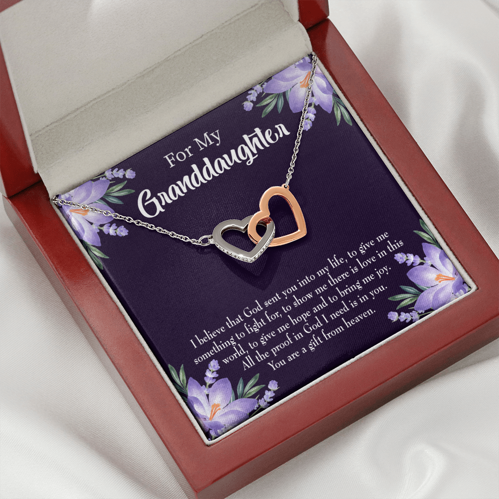 To My Daughter Gift From Heaven Inseparable Necklace-Express Your Love Gifts