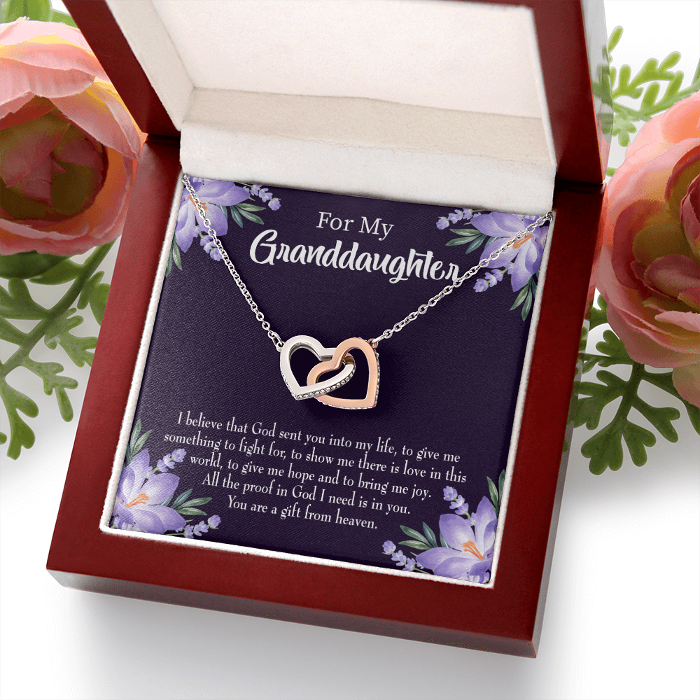To My Daughter Gift From Heaven Inseparable Necklace-Express Your Love Gifts