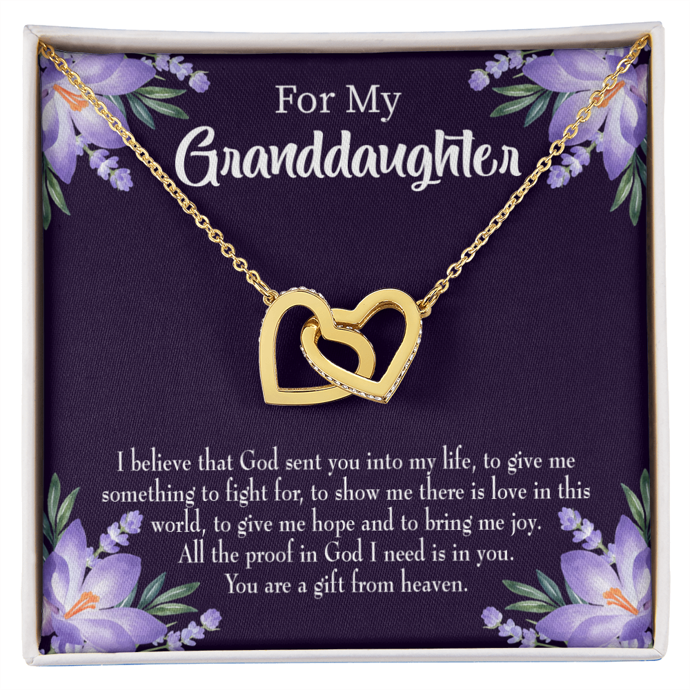To My Daughter Gift From Heaven Inseparable Necklace-Express Your Love Gifts