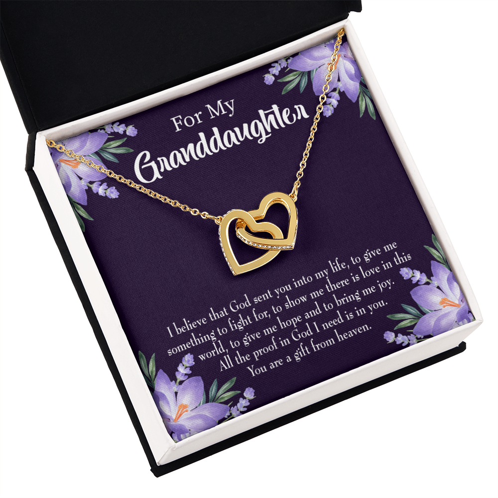To My Daughter Gift From Heaven Inseparable Necklace-Express Your Love Gifts