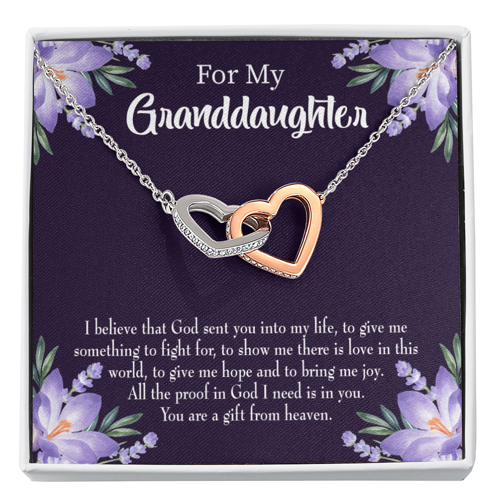 To My Daughter Gift From Heaven Inseparable Necklace-Express Your Love Gifts