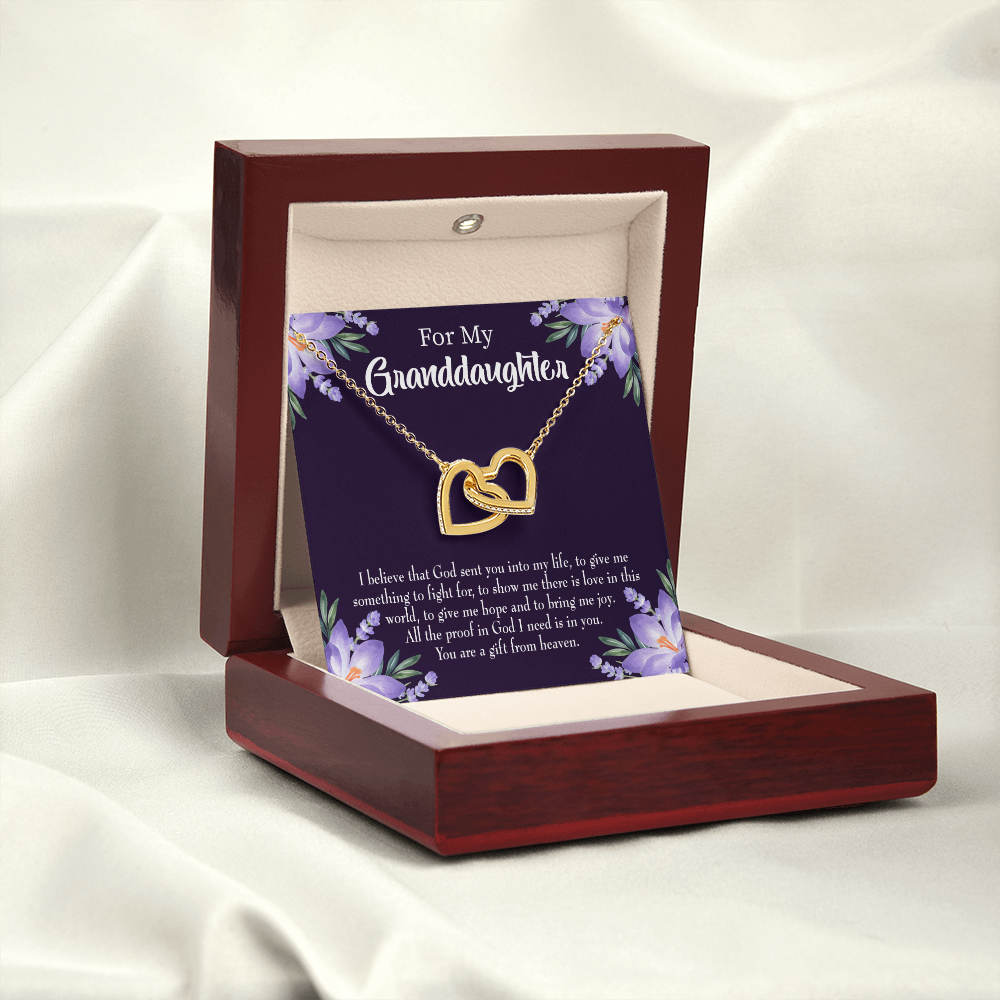 To My Daughter Gift From Heaven Inseparable Necklace-Express Your Love Gifts