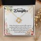 To My Daughter Gift From Heaven Religious Infinity Knot Necklace Message Card-Express Your Love Gifts