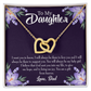 To My Daughter Gift From Heaven to Dad Inseparable Necklace-Express Your Love Gifts