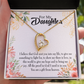 To My Daughter God Sent Daughter Forever Necklace w Message Card-Express Your Love Gifts