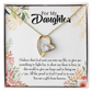 To My Daughter God Sent Daughter Forever Necklace w Message Card-Express Your Love Gifts