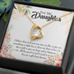 To My Daughter God Sent Daughter Forever Necklace w Message Card-Express Your Love Gifts