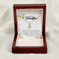 To My Daughter God Sent Daughter Religious Alluring Ribbon Necklace Message Card-Express Your Love Gifts