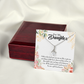 To My Daughter God Sent Daughter Religious Alluring Ribbon Necklace Message Card-Express Your Love Gifts