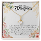To My Daughter God Sent Daughter Religious Alluring Ribbon Necklace Message Card-Express Your Love Gifts