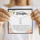 To My Daughter God Sent Daughter Religious Alluring Ribbon Necklace Message Card-Express Your Love Gifts