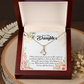 To My Daughter God Sent Daughter Religious Alluring Ribbon Necklace Message Card-Express Your Love Gifts